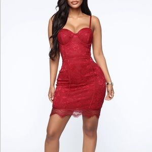 Lace mini dress